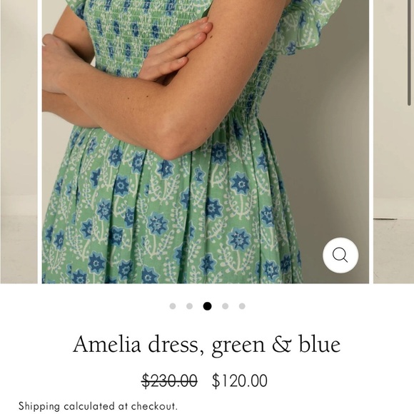 STUNNING marked down from $220 brand new Floral Blue Maxi Dress - Picture 5 of 5